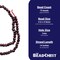 The Bead Chest Faceted Round Almandine Garnet Beads 5mm Purple Gemstone 14 Inch Strand